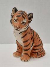 Sumatran Tiger Cub Figurine - 1994 Lenox Endangered Animal Series - Vintage picture