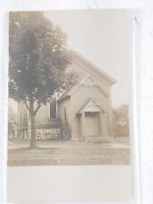 RPPC Stockbridge MI Michigan Church Exterior Photo Postcard c1910s? picture