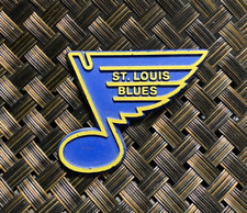 VINTAGE NHL HOCKEY ST. LOUIS BLUES TEAM LOGO COLLECTIBLE RUBBER MAGNET RARE picture