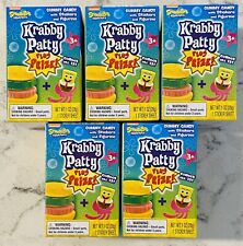 5 UNOPENED FRANKFORD CANDY ~ SPONGEBOB SQUAREPANTS KRABBY PATTY PLUS PRIZE ~ picture