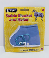 Breyer Horse Accessories: Blue Stable Blanket and Halter-Fits Classic Model NEW picture
