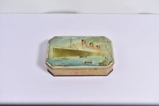 Vtg Bensons Confectionery English Toffee Candy Tin Queen Mary Ocean Liner Ship picture