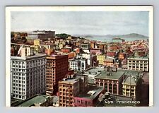 San Francisco CA-California, Birds Eye View of City, Antique Vintage Postcard picture