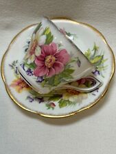 Vintage ROSINA Bone China Tea Cup And Saucer Made In England 5086 picture