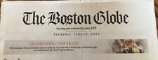 Tom Brady Hall of Fame Newspaper Boston Globe June 13 2024 New England Patriots  picture