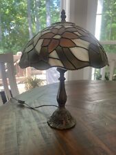 vintage tiffany style table lamp 15” Tall Bedside/Desk Lamp picture
