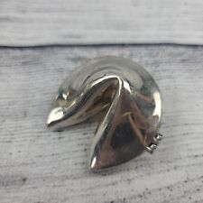Lenox Silver Plated Hinged Trinket Box Fortune Cookie picture