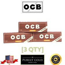 OCB Virgin Organic 1 1/4 Rolling Paper & Tips - 3 Packs - 50 Papers/Tips Each picture