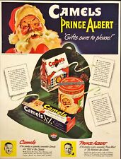 1943 Camel Cigarettes Prince Albert Santa Clause Christmas WWII Vintage Print Ad picture