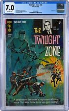 The Twilight Zone #28 (1969 Gold Key, Painted Cover) CGC 7.0 Fine/Very Fine picture