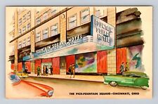 Cincinnati OH-Ohio, The Pick Fountain Square, Fountain Hotel, Vintage Postcard picture