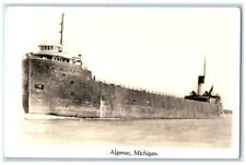 c1940's SS William P. Palmer Steamer Algonac Michigan MI RPPC Photo Postcard picture