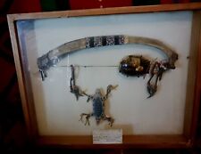 * AUTHENIC ARTIFACT 1940s FRAMED RATTLE AND FETISH  VERY NICE GROUP  RARE ITEM* picture