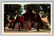 Napoleon OH-Ohio, First Presbyterian Church, Religion, Antique Vintage Postcard picture