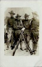 Members of 2nd Cavalry with Guns, Fort Bliss, Texas TX - c1913 RPPC picture