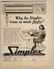 1948 Print Ad Simplex Ironer Shoe So Much Faster Happy Lady Algonquin,Illinois picture