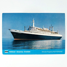 Holland American Cruise Ship Postcard 4x6 Rotterdam Deluxe Flagship at Sea C3305 picture