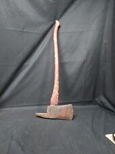 Old Large COLLINS LEGITIMUS FIRE MAN AXE Arm Crown Logo Cast Steel Warranted USA picture
