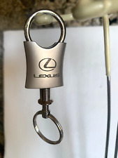 Lexus Detachable Keychain Brushed Nickel Key Ring Double Valet Quick Disconnect picture