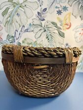 Vintage Asian Woven Willow Basket picture