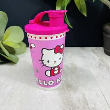 Tupperware Hello Kitty Pink Tumbler With Flip Top 12 Ounce picture