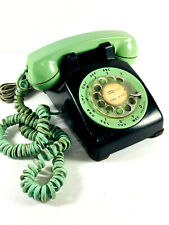Vintage AMAZING Stromberg Carlson Rotary Telephone org Green Black 500 untested picture