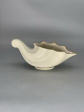 Lenox China Cornucopia Horn of Plenty Gild Gold Cream Bowl Vase Decor Gift picture
