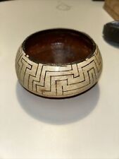Shipibo Conibo Peruvian Amazon Shaman Fetish Pot Pottery Polychrome Ceramic Bowl picture