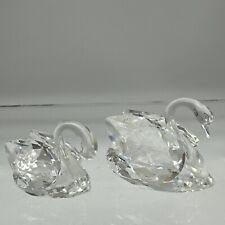 Beautiful Swarovski Swan Pair Crystal Figurine ,  J15 picture