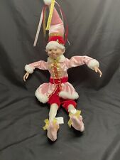 Raz Imports New With Tag Pink Posable Christmas Elf picture