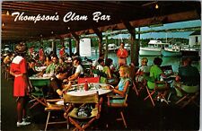 Thompsons Clam Bar Wychmere Harbor Harwich Port Cape Cod MA Postcard Boats JB3 picture