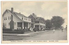 Milford, CT Connecticut 1930 Postcard, Trumbull Avenue Street Scene picture
