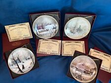 P. Buckley Moss Set of 4 plates, Frosty Frolic, Hayride, Sunday Ride, Market Day picture