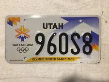 Utah Salt Lake Winter Olympic Games 2002 License Plate See My Other Plates picture
