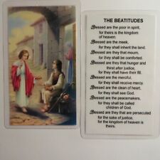 The Beatitudes - Laminated  Holy Cards picture