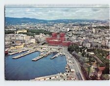 Postcard View of the Town Hall and Harbour Oslo Norway picture