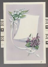 OUR DEEPEST SYMPATHY Purple & White Flowers 5.25x7.5