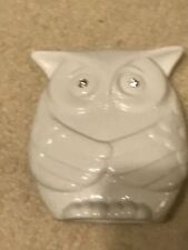 Very Neat Vintage Chinese Blanc De Chine Porcelain Owl 5-1/2