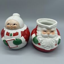 Avon 1983 Mr And Mrs Santa Claus Cream & Sugar Ceramic Set picture