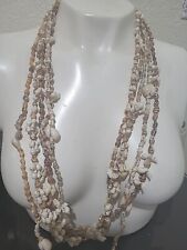 Lot Of 5 Vintage Sea Shell Necklaces Lei From Hawaii picture