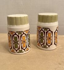 Vintage Palissy Cruet Set Royal Worcester Salt And Pepper Shakers Green Yellow picture