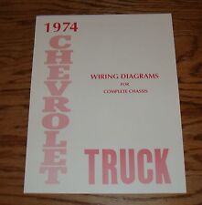 1974 Chevrolet Truck Wiring Diagrams Manual for Complete Chassis 74 Chevy picture