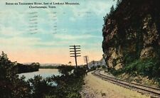 Vintage Postcard 1913 Tennessee River Foot of Lookout Mountain Chattanooga TN picture