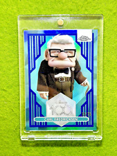 Carl Fredricksen of UP Disney 100 BLUE REFRACTOR #/75 SSP CARD 2023 Topps Chrome picture