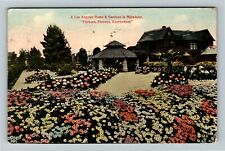 Los Angeles CA-California, Home and Garden in Midwinter, c1914 Vintage Postcard picture