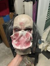 For Parts Only Halloween Prop Evil Scientist Replacement Head Wired Animatronic picture