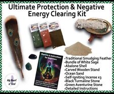 ULTIMATE SMUDGE KIT SAGE PROTECTION  NEGATIVE ENERGY CLEARING HOME BLESSING picture