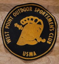 Very Rare Early 1960s USMA West Point Outdoor Sportsmen's Club Wool Jacket Patch picture