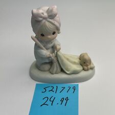 1989 Enesco Precious Moments Sweep All Your Worries Away 521779 Figurine picture