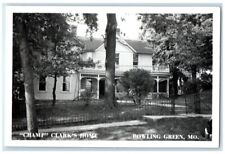 c1950's Champ Clark's Home View Bowling Green Missouri MO RPPC Photo Postcard picture